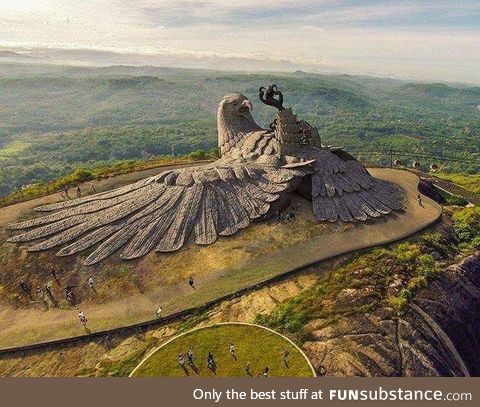 Largest bird sculpture on earth located in Kerala, India