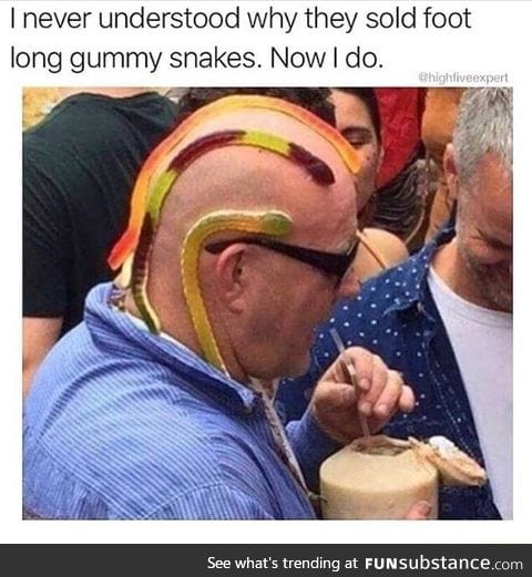 Long gummy snake