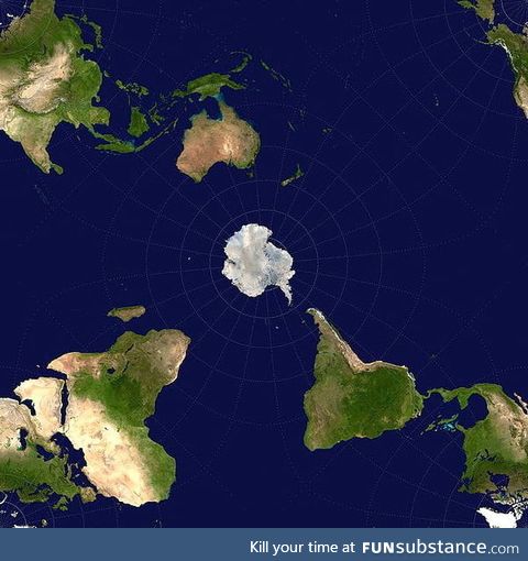 Antarctic-centric world view