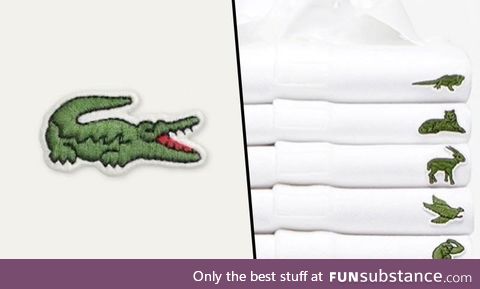 Lacoste is replacing their crocodile with endagered species for awareness