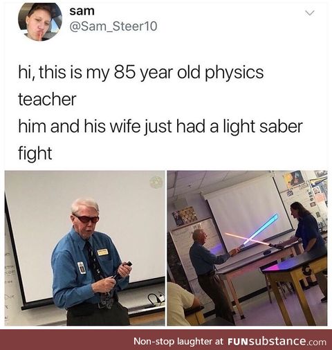 Light saber fight