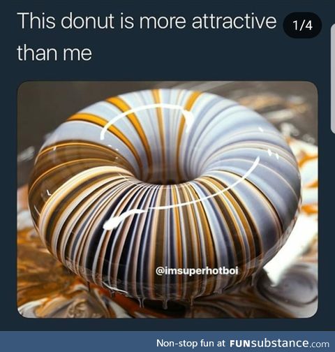 Donut looks like glass