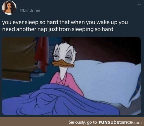 I slept for how long?