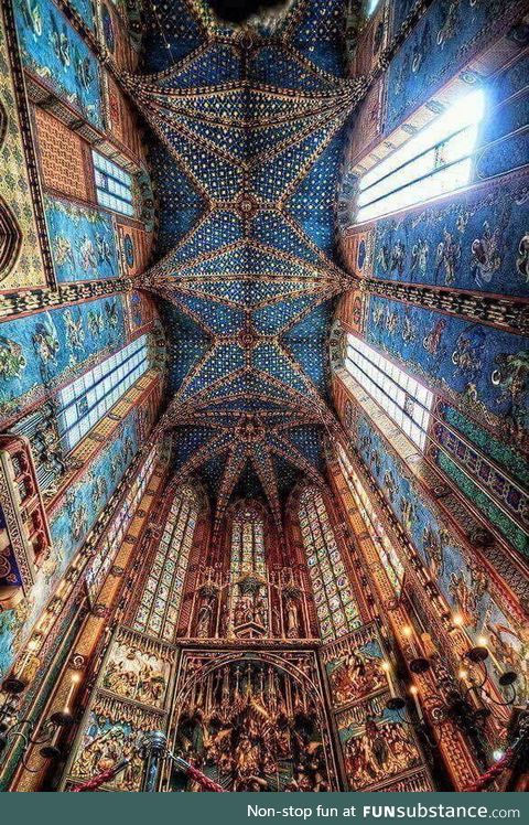 St. Mary's church in Krakaw, Poland