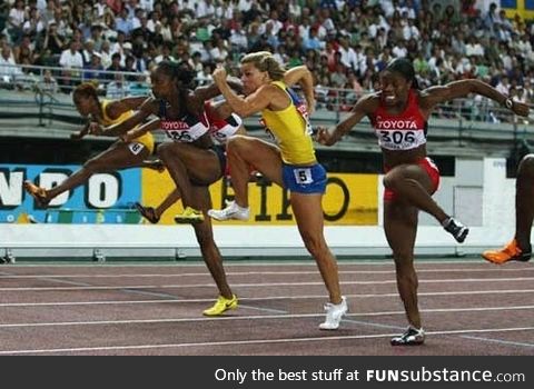 Hurdlers without hurdles