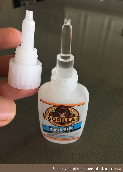 Super glue dried out inside