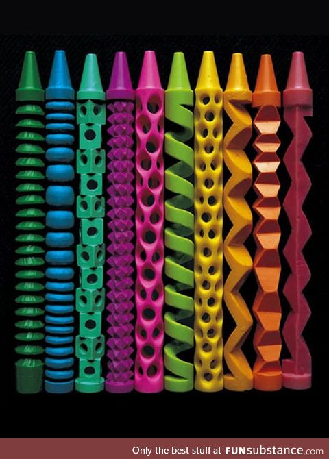 Carved crayons