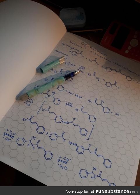 This hexagonal graph paper for organic chemistry