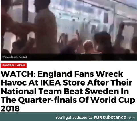 So now you can measure the behavior of a teams fan on a scale of England to Japan