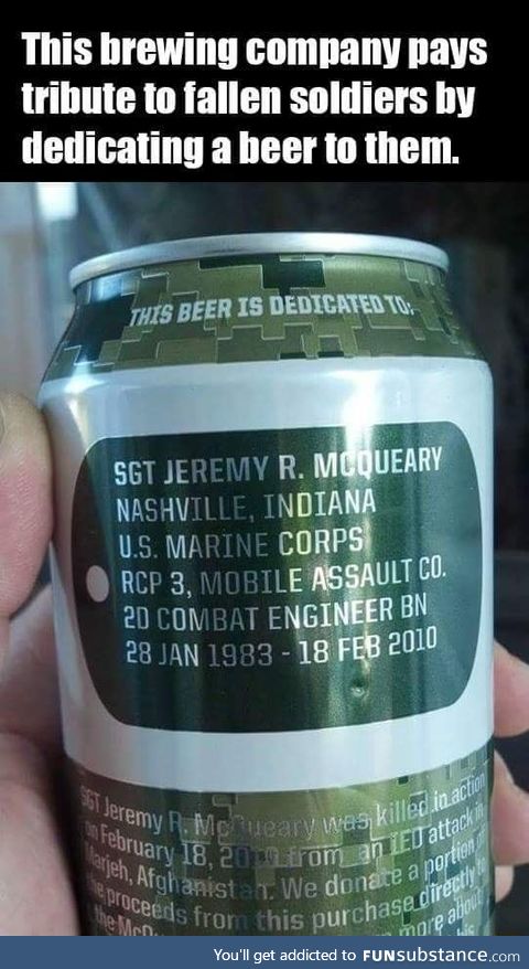 Beer for the fallen