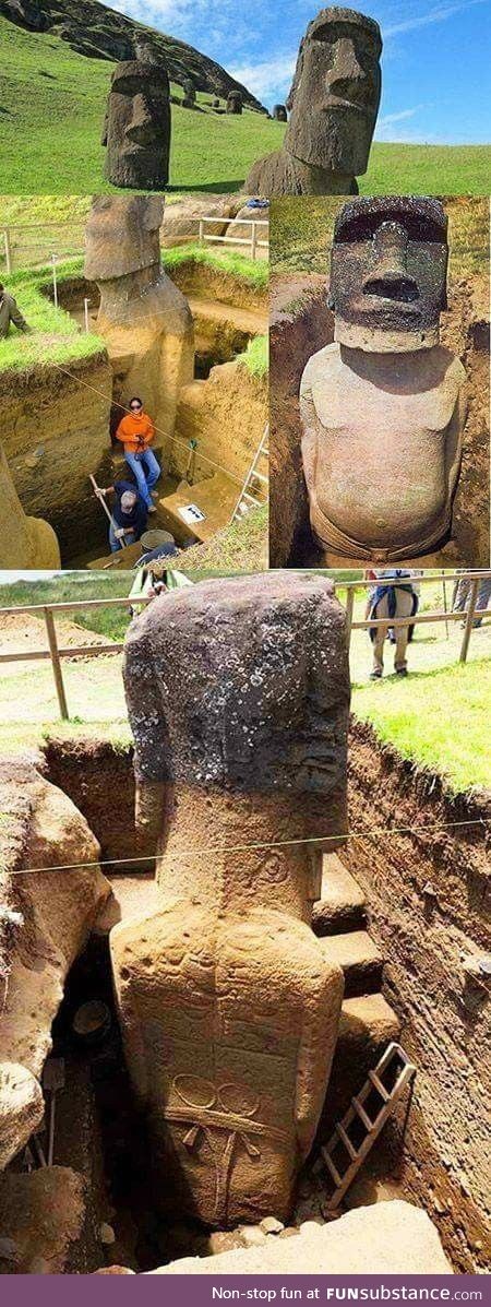 Easter island stones