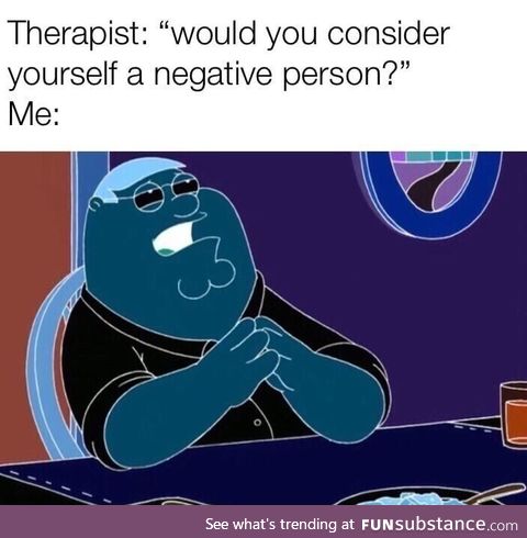 Negative person