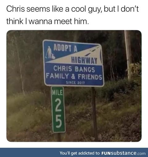 Chris seems scary