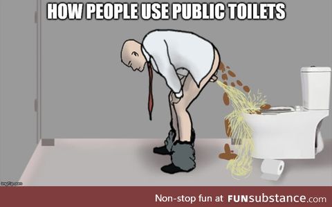 How people use public toilets