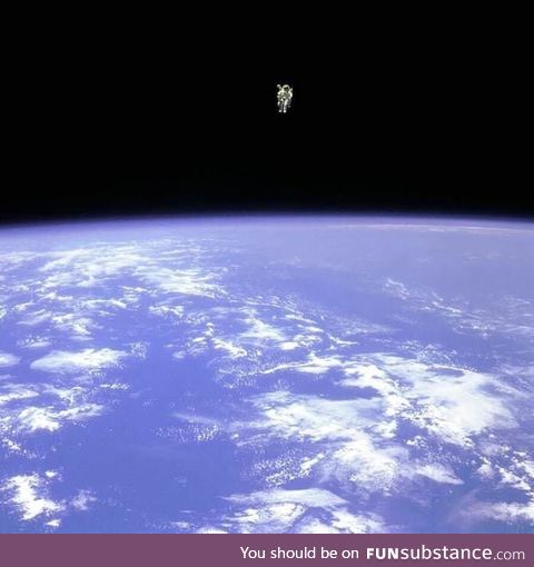 Bruce McCandless, in 1984 ventured 320 feet away from his shuttle