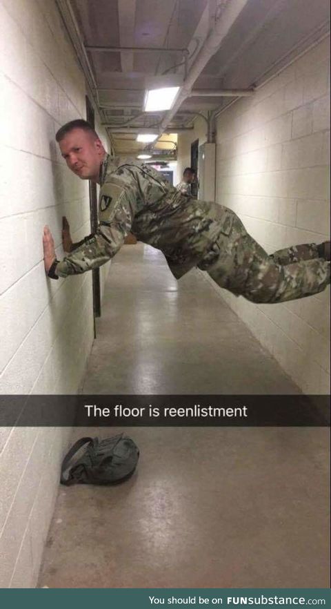 The floor is