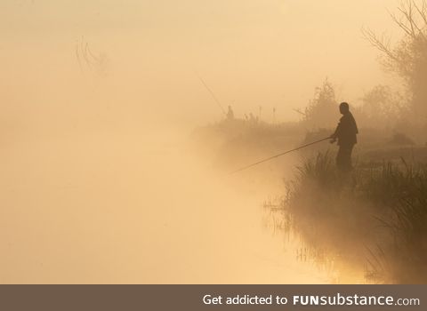 Fishing at dawn