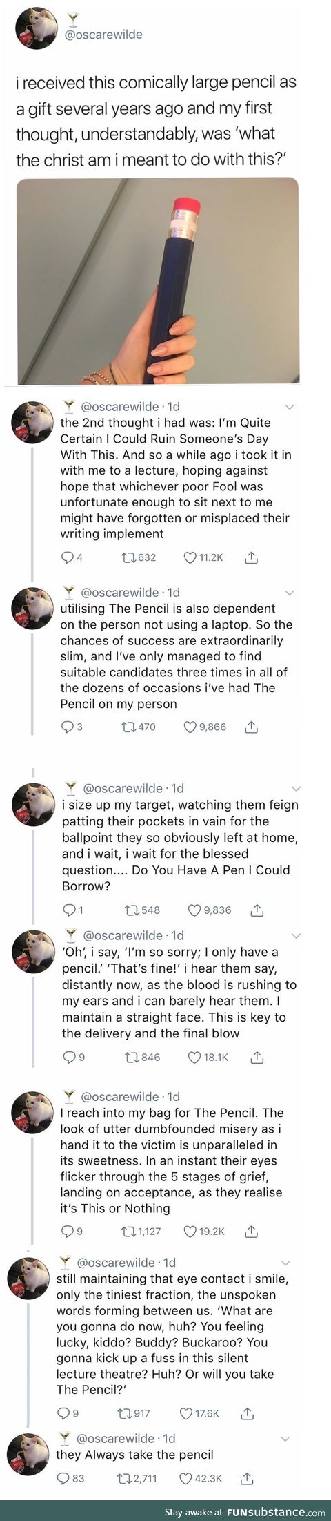 Big pencil