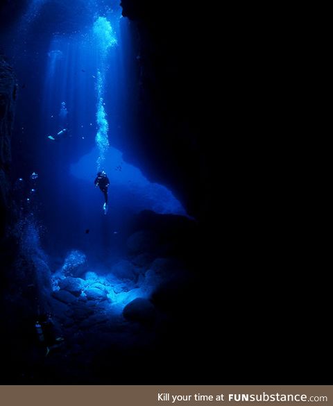 Cave diving