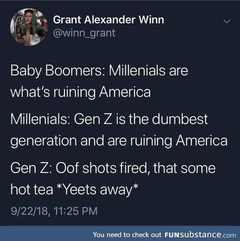 Damn millenials