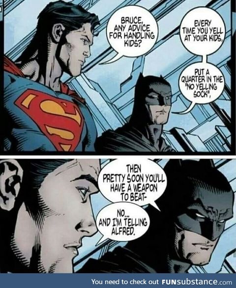 How Batman handles kid