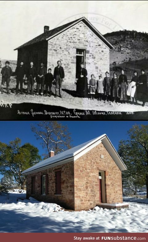 Altona School near Boulder.. Built in 1880 and still stands in 2018