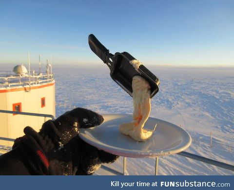 When you're a scientist in Antarctica but you're also French