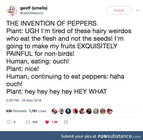 Invention of peppers