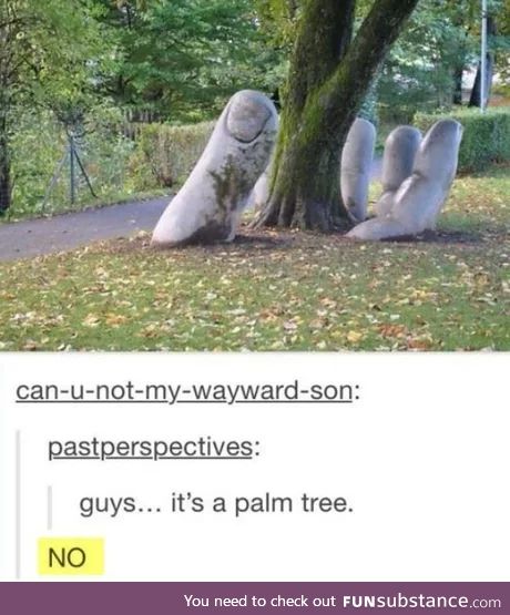 Gotta 'hand' it to him, its a good pun