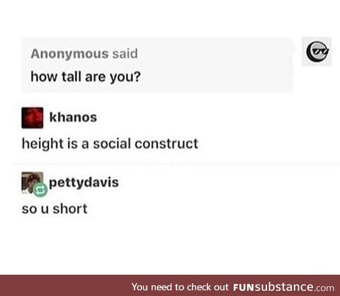 Height is a social construct