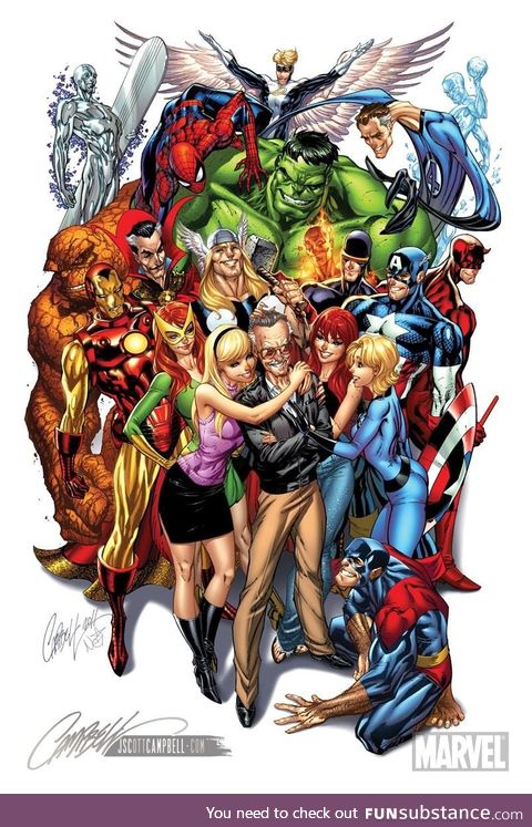 Thanks for the Superheroes..love you Stan Lee