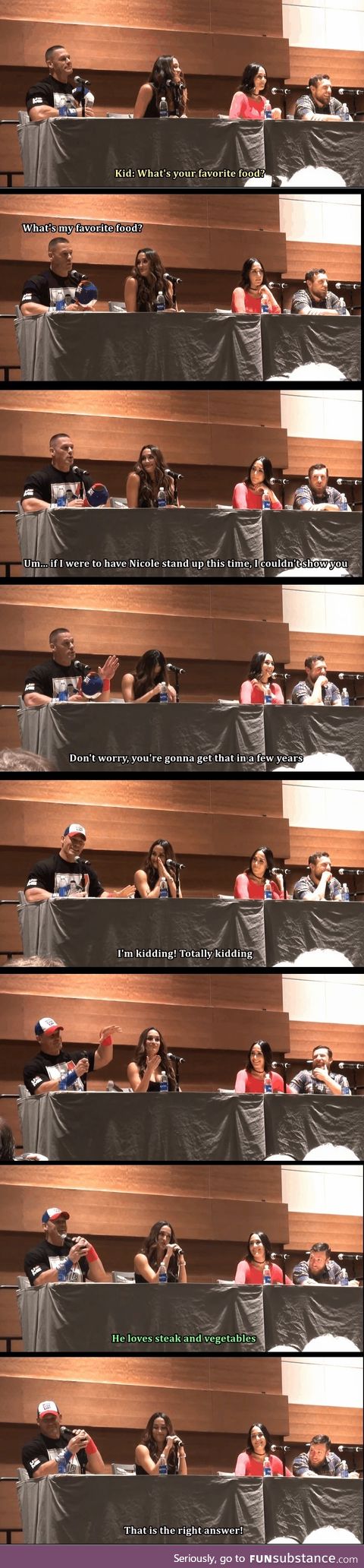 John Cena answers kid's question