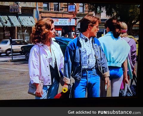 Distracted boyfriend meme, 1985 edition