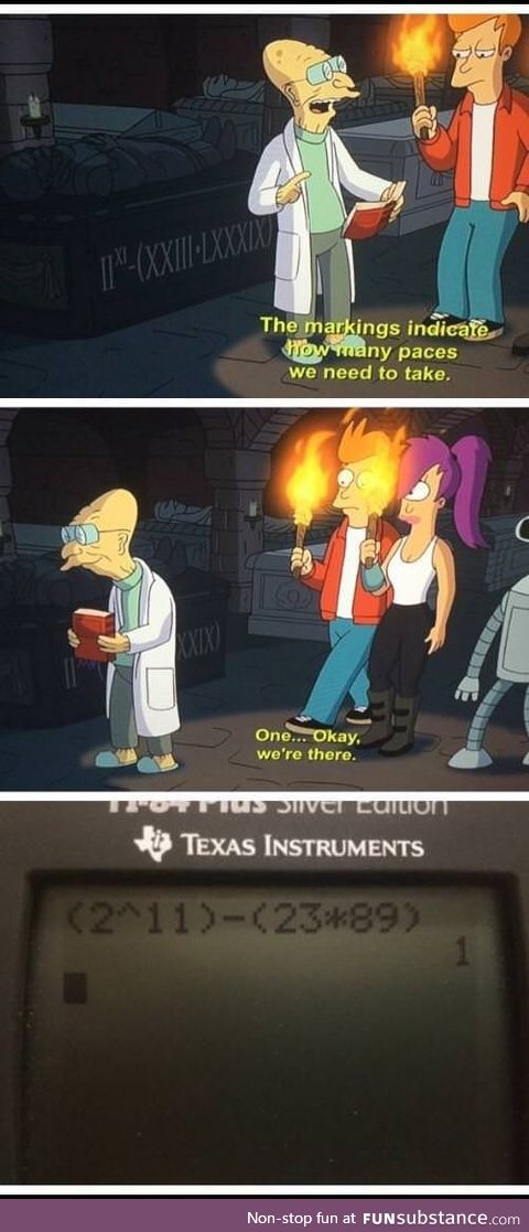 Some math humor from Futurama