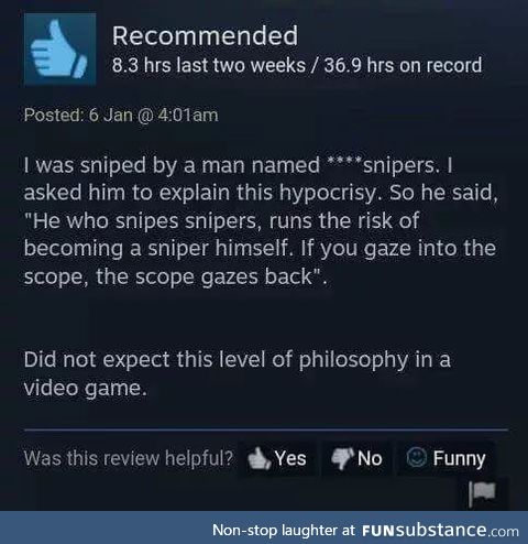 Steam reviews always deliver