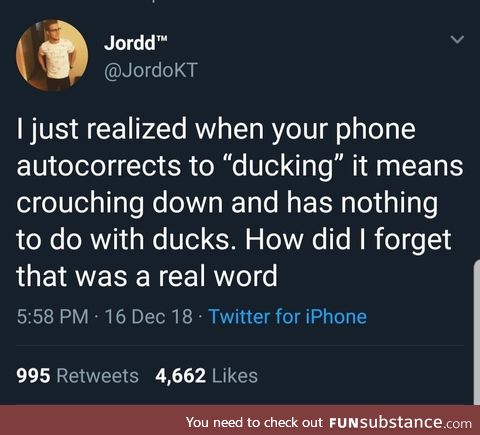 “ducking”