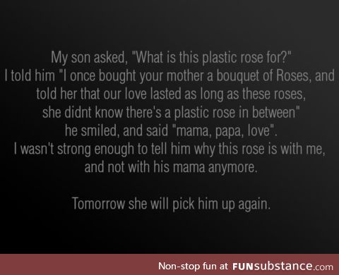 Take your Time. Papa's shouldn't Hide their Emotions. What is your Story?