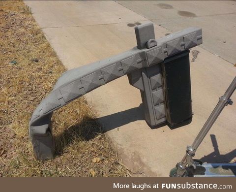 This plastic mailbox melted due to the heat in Mesa, Arizona