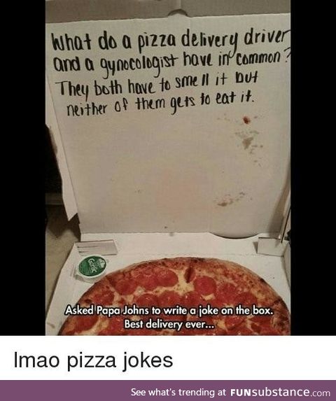 Write a joke on the box