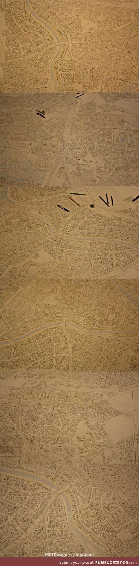 A designer spent several years drawing a city by hand to appreciate AutoCAD