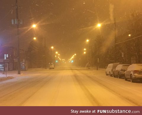 Stood in the middle of the road to take a photo. Just Amazing 4AM so quiet so eerie