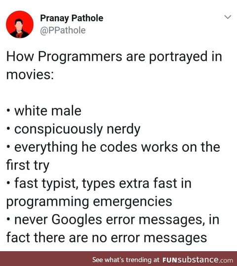 Programmers portrayal in movies