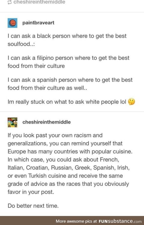 Chesireinthemiddle on European food