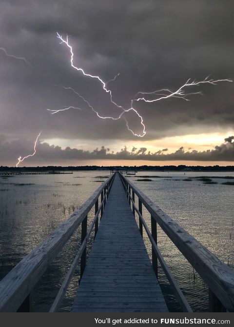 Lightning at the dock