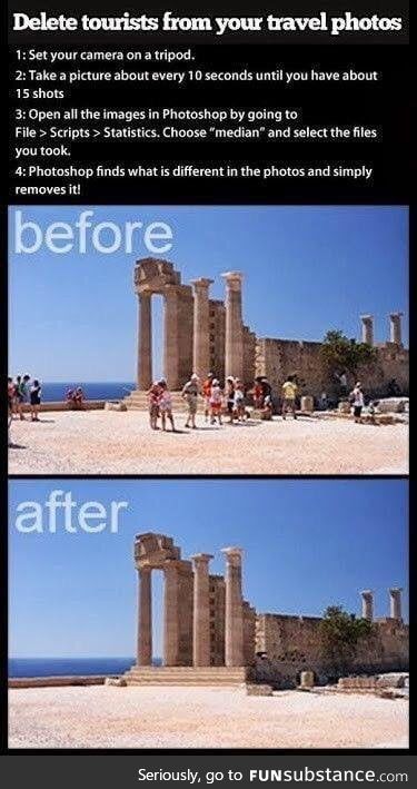 How to remove ALL tourists from your travel shots