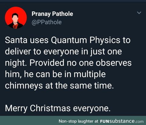 Merry Christmas from Schr&ouml;Dinger's Santa