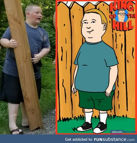 Remember Bobby Hill? Here he is IRL