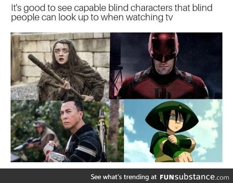 Shout out to all the blind people on 