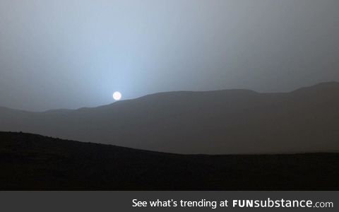 Our generation is the first to see a Martian sunset