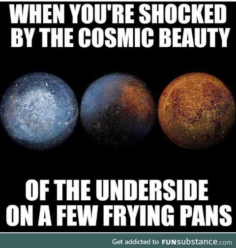 The beauty of frying pans are magnificent